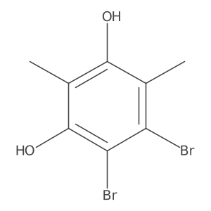 4,5-Dibromo-2,6-dimethyl-1,3-benzenediol结构式