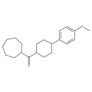 Azepan-1-yl(4-(4-methoxyphenyl)piperazin-1-yl)methanone Structure