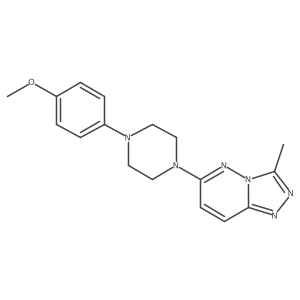 6-[4-(4-Methoxyphenyl)piperazin-1-yl]-3-methyl[1,2,4]triazolo[4,3-b]pyridazine结构式
