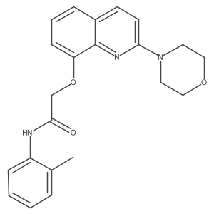 2-((2-morpholinoquinolin-8-yl)oxy)-N-(o-tolyl)acetamide Structure