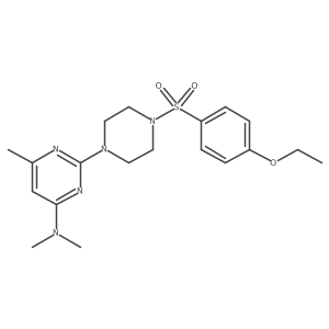 2-[4-(4-ethoxybenzenesulfonyl)piperazin-1-yl]-N,N,6-trimethylpyrimidin-4-amine结构式