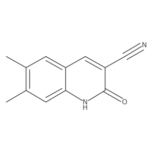 3-cyano-6,7-dimethyl-2(1H)-quinolinone结构式