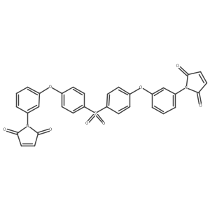 Bis[4-(3-maleimidophenoxy)phenyl]sulfone结构式