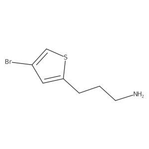 3-(4-Bromothiophen-2-yl)propan-1-amine结构式