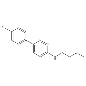 6-(4-bromophenyl)-N-(2-methoxyethyl)pyridazin-3-amine Structure