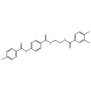 N-[4-({2-[(3,4-difluorophenyl)formamido]ethyl}carbamoyl)phenyl]-4-fluorobenzamide Structure