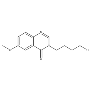 3-(4-Chlorobutyl)-6-methoxyquinazolin-4-one Structure