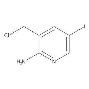 3-(Chloromethyl)-5-iodo-2-pyridinamine结构式