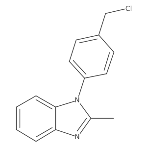1-(4-(Chloromethyl)phenyl)-2-methyl-1H-benzo[d]imidazole结构式