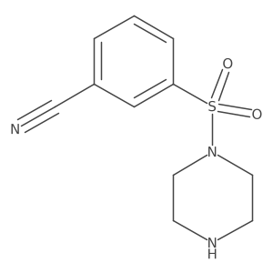 3-(Piperazine-1-sulfonyl)-benzonitrile结构式