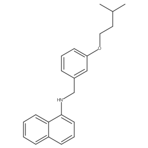 N-[3-(Isopentyloxy)benzyl]-1-naphthalenamine结构式