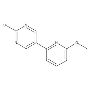 2-Chloro-5-(6-methoxy-2-pyridinyl)pyrimidine结构式