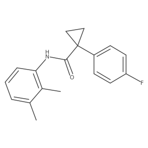 N-(2,3-dimethylphenyl)-1-(4-fluorophenyl)cyclopropanecarboxamide结构式
