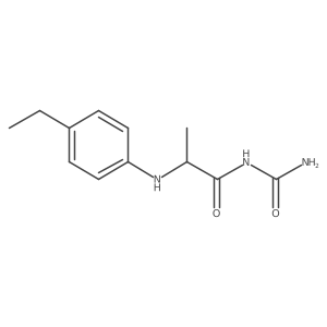 n-Carbamoyl-2-((4-ethylphenyl)amino)propanamide结构式