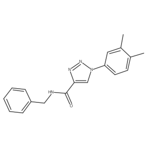 N-benzyl-1-(3,4-dimethylphenyl)-1H-1,2,3-triazole-4-carboxamide Structure