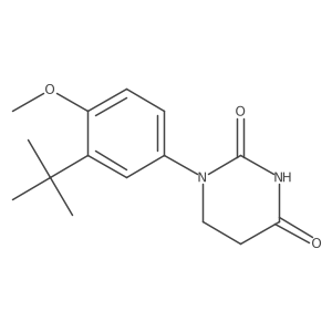 1-(3-Tert-butyl-4-methoxy-phenyl)hexahydropyrimidine-2,4-dione Structure