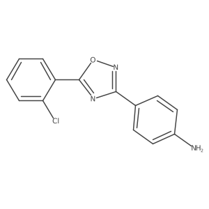 4-[5-(2-Chlorophenyl)-1,2,4-oxadiazol-3-yl]aniline Structure