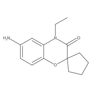 6-Amino-4-ethylspiro[2H-1,4-benzoxazine-2,1a(2)-cyclopentan]-3(4H)-one Structure