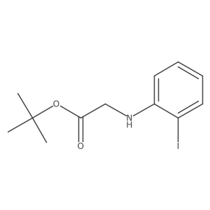 Tert-butyl 2-[(2-iodophenyl)amino]acetate Structure