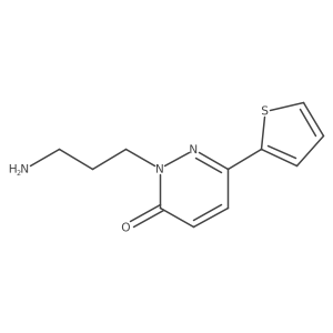 2-(3-aminopropyl)-6-(2-thienyl)pyridazin-3(2H)-one结构式