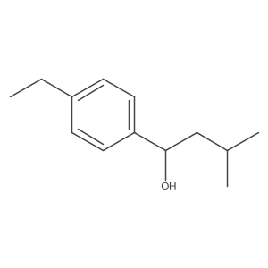 1-(4-Ethylphenyl)-3-methylbutan-1-ol Structure