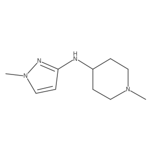 1-methyl-N-(1-methylpyrazol-3-yl)piperidin-4-amine结构式