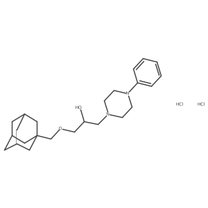 1-[(Adamantan-1-yl)methoxy]-3-(4-phenylpiperazin-1-yl)propan-2-ol dihydrochloride Structure