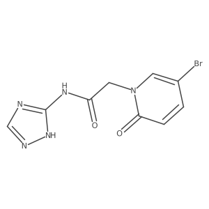 2-(5-Bromo-2-oxopyridin-1(2h)-yl)-N-(4h-1,2,4-triazol-3-yl)acetamide结构式