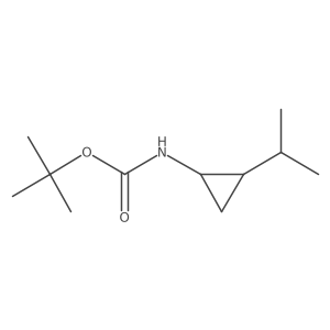 tert-butyl N-(2-propan-2-ylcyclopropyl)carbamate Structure