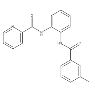 N-(2-(3-fluorobenzamido)phenyl)picolinamide Structure