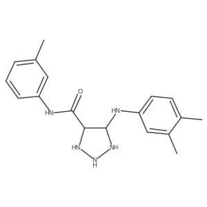 5-(3,4-dimethylanilino)-N-(3-methylphenyl)triazolidine-4-carboxamide结构式