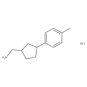 1-[1-(4-Methylphenyl)pyrrolidin-3-YL]methanamine hydrochloride Structure