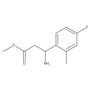 Methyl (R)-3-amino-3-(4-fluoro-2-methylphenyl)propanoate Structure