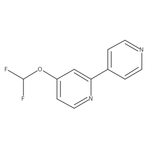 4-(Difluoromethoxy)-2,4'-bipyridine结构式