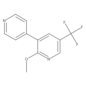2-Methoxy-3-(pyridin-4-yl)-5-(trifluoromethyl)pyridine Structure