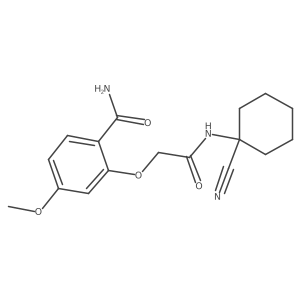 2-[2-[(1-Cyanocyclohexyl)amino]-2-oxoethoxy]-4-methoxybenzamide Structure