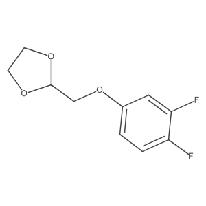 2-(3,4-Difluoro-phenoxy)methyl-1,3-dioxolane Structure