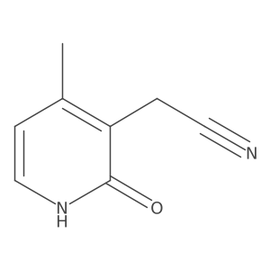 2-(4-methyl-2-oxo-1H-pyridin-3-yl)acetonitrile Structure