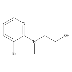 Ethanol, 2-[(3-bromo-2-pyridinyl)methylamino]- Structure