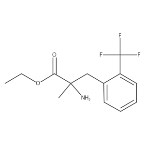 Alanine, 2-methyl-3-(O-trifluoromethylphenyl), ethyl ester结构式