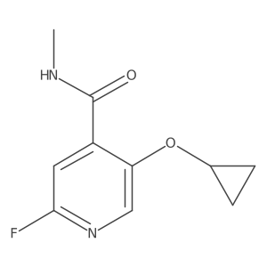 5-Cyclopropoxy-2-fluoro-N-methylisonicotinamide结构式