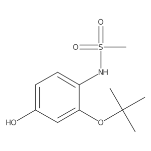 N-(2-Tert-butoxy-4-hydroxyphenyl)methanesulfonamide结构式