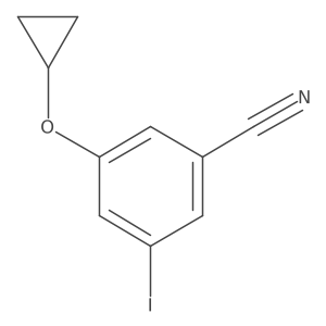 3-Cyclopropoxy-5-iodobenzonitrile Structure