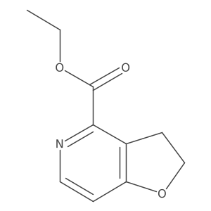 2,3-Dihydro-furo[3,2-c]pyridine-4-carboxylic acid ethyl ester结构式