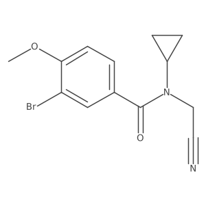 3-bromo-N-(cyanomethyl)-N-cyclopropyl-4-methoxybenzamide Structure