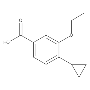 4-Cyclopropyl-3-ethoxybenzoic acid Structure