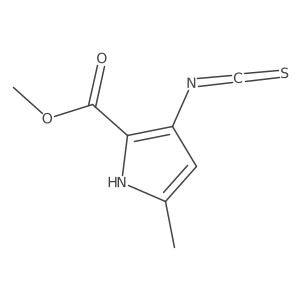 methyl 3-isothiocyanato-5-methyl-1H-pyrrole-2-carboxylate结构式