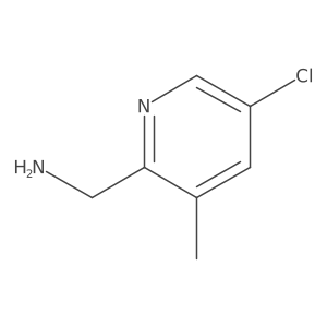 (5-Chloro-3-methylpyridin-2-YL)methanamine结构式