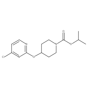 Isopropyl 4-((4-chloropyrimidin-2-yl)oxy)piperidine-1-carboxylate Structure