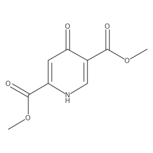 Dimethyl 4-hydroxypyridine-2,5-dicarboxylate结构式